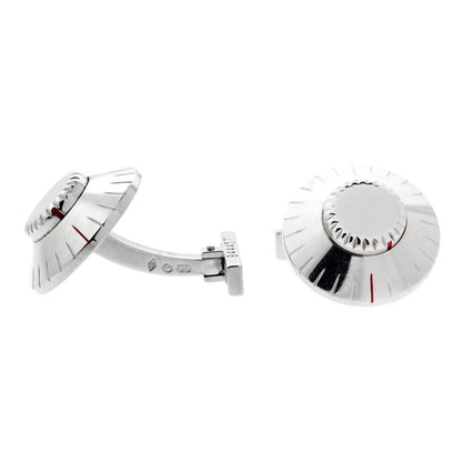 Carthttier Safe Combination White Gold Cufflinks