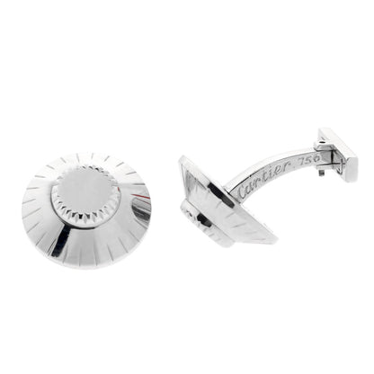 Carthttier Safe Combination White Gold Cufflinks