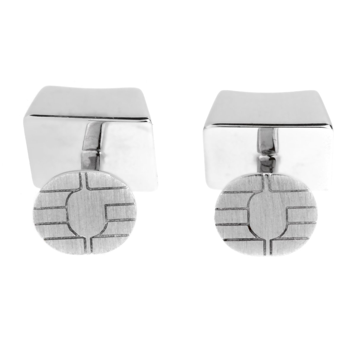 Carthttier Shift Escape Keyboard Keys 18k White Gold Cufflinks