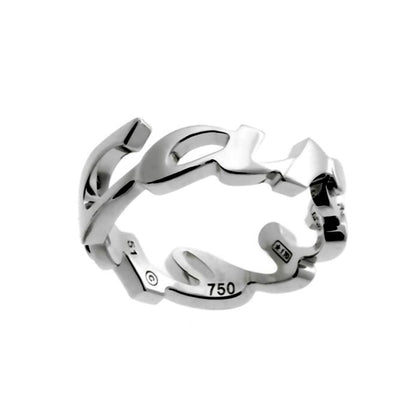 Carthttier Signature White Gold Ring