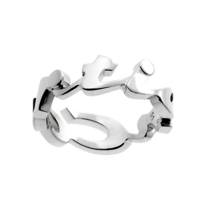Carthttier Signature White Gold Ring