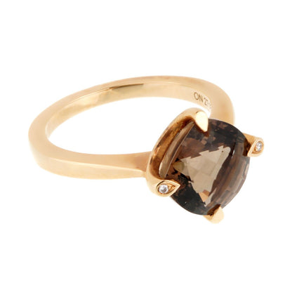 Carthttier Smoky Quartz Diamond Cocktail Ring
