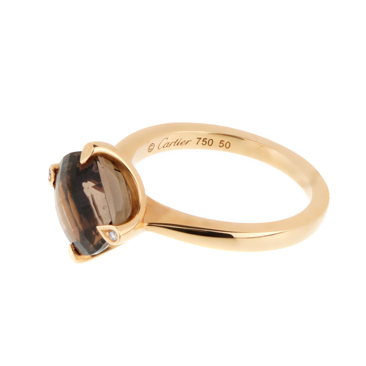 Carthttier Smoky Quartz Diamond Cocktail Ring