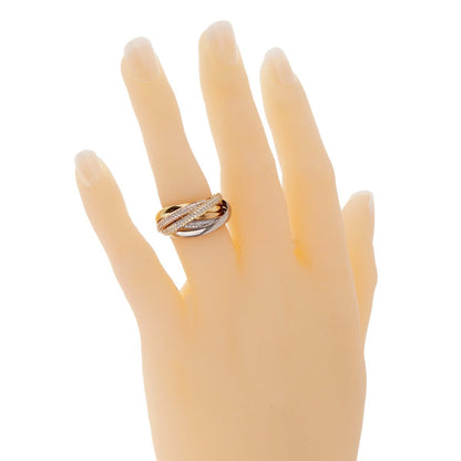 Carthttier Trinity 6 Band Diamond Gold Ring