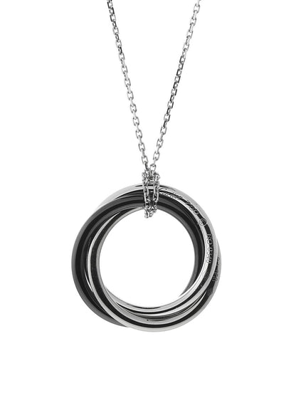 Carthttier Trinity Ceramic Diamond Necklace