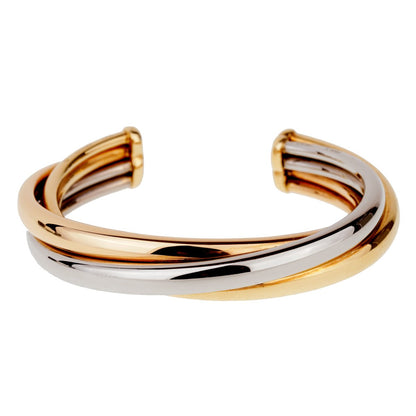 Carthttier Trinity Gold Cuff Bangle Bracelet