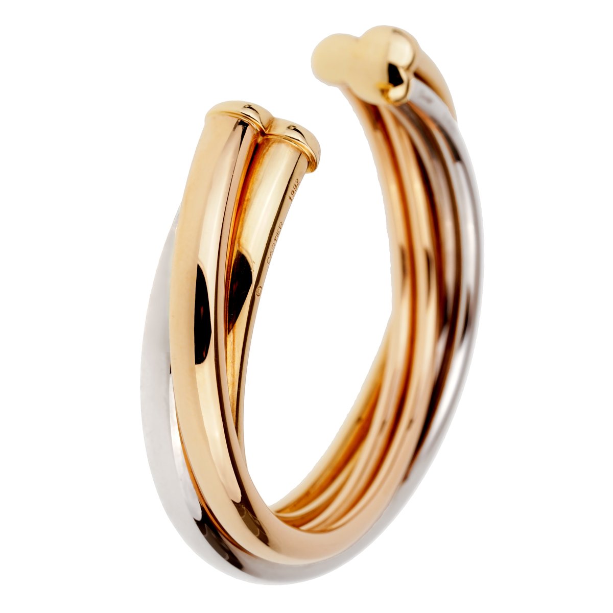 Carthttier Trinity Gold Cuff Bangle Bracelet