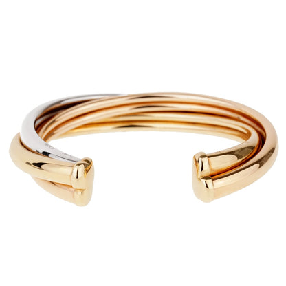 Carthttier Trinity Gold Cuff Bangle Bracelet
