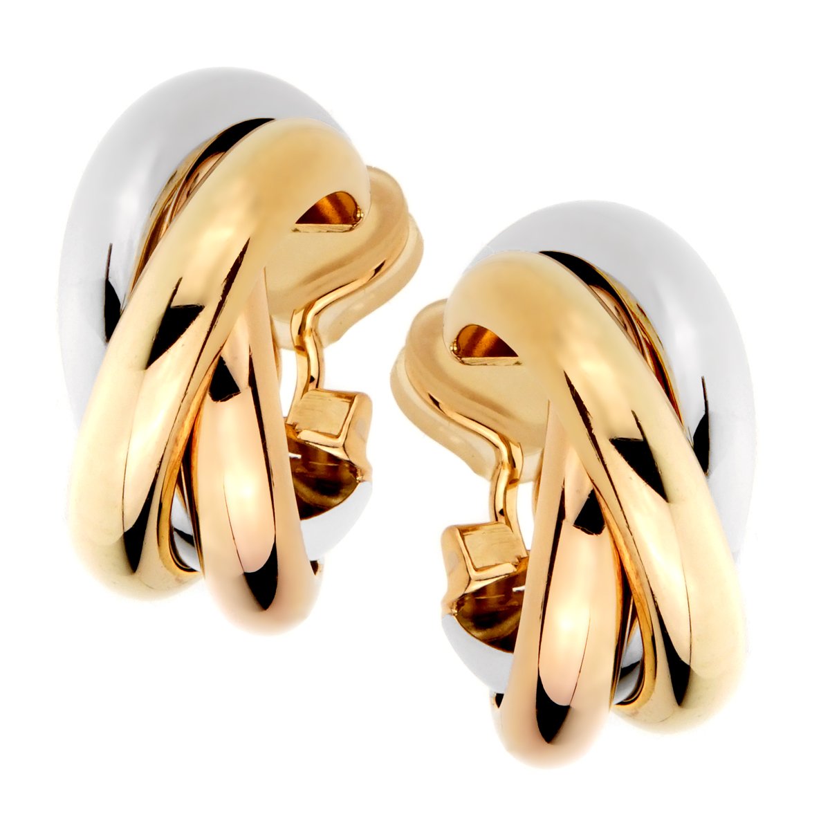 Carthttier Trinity Gold Hoop Earrings