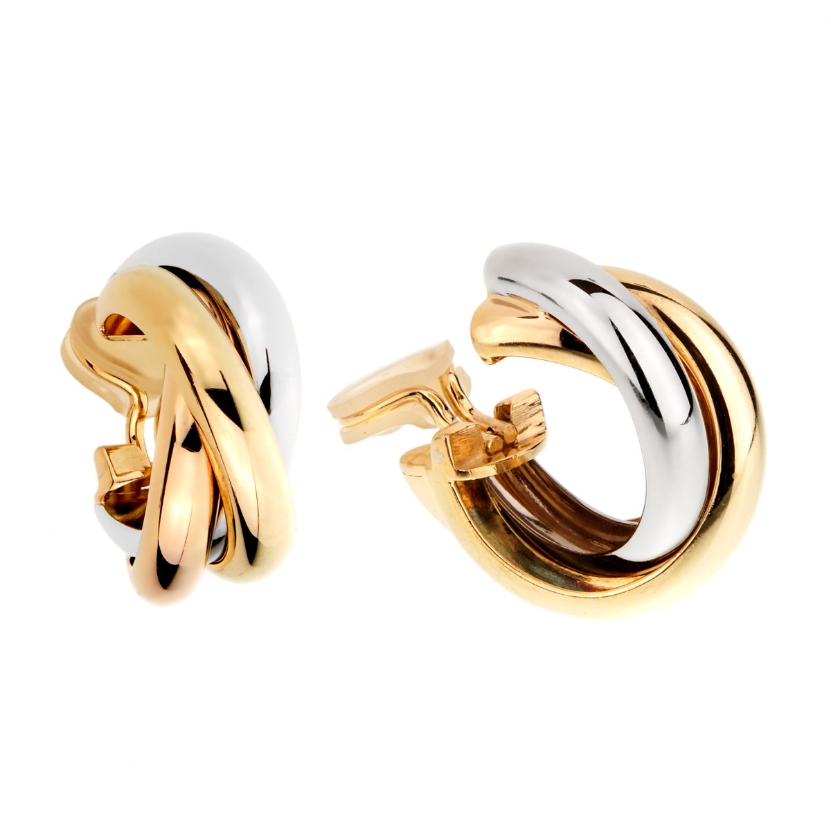 Carthttier Trinity Gold Hoop Earrings