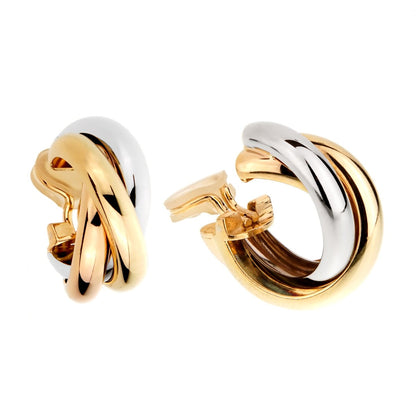 Carthttier Trinity Gold Hoop Earrings