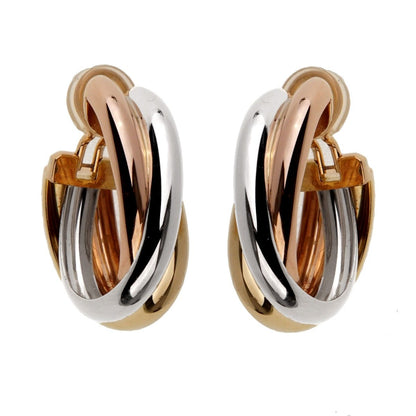 Carthttier Trinity Large 18k Gold Hoop Earrings