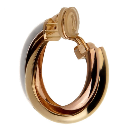 Carthttier Trinity Large 18k Gold Hoop Earrings