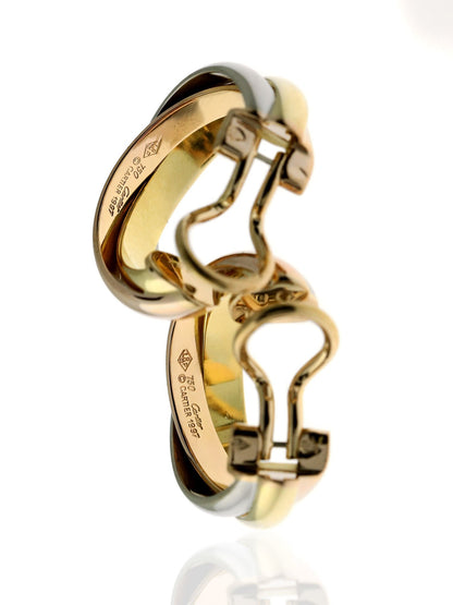 Carthttier Trinity Multitone Gold Earrings