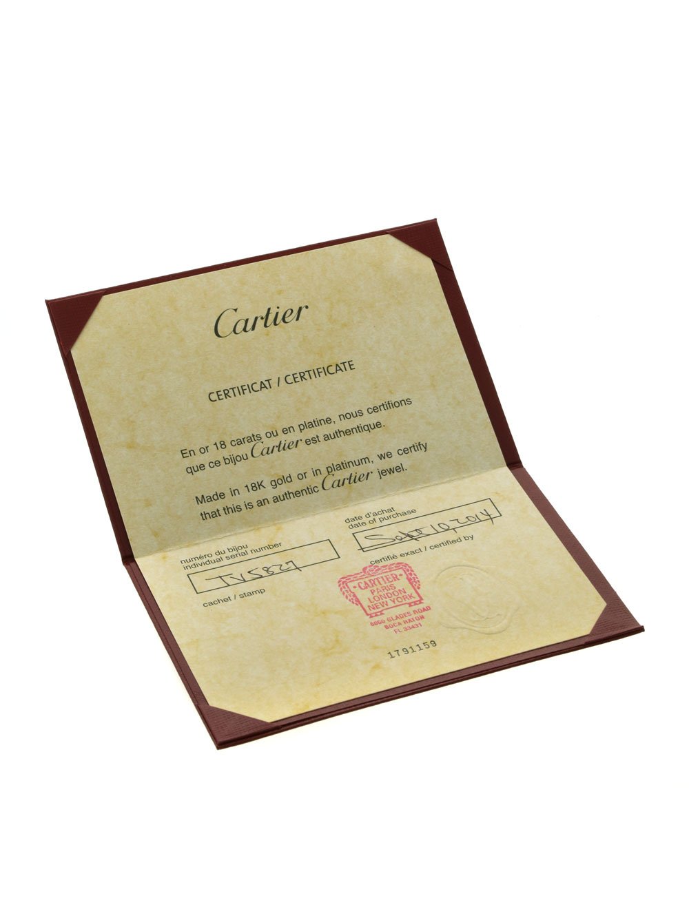 Carthttier Trinity Pink Sapphire Rose Gold Ring