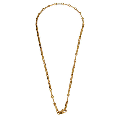 Carthttier Vintage 18k Yellow Gold Bar Necklace