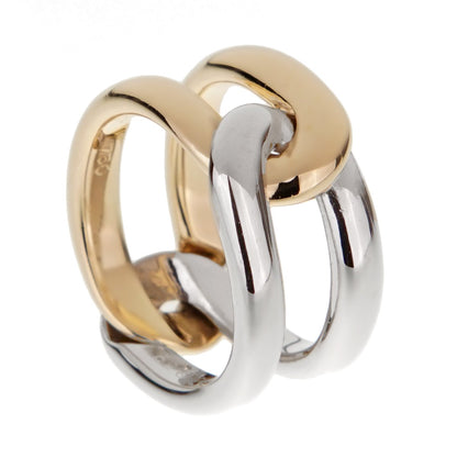 Carthttier Vintage Interlocking Gold Band Ring