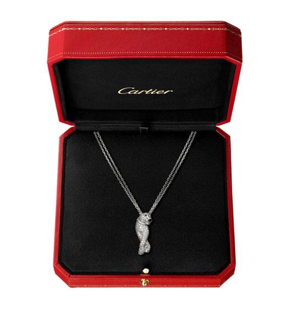 Panthere de Carthttier 18K White Gold Pendant