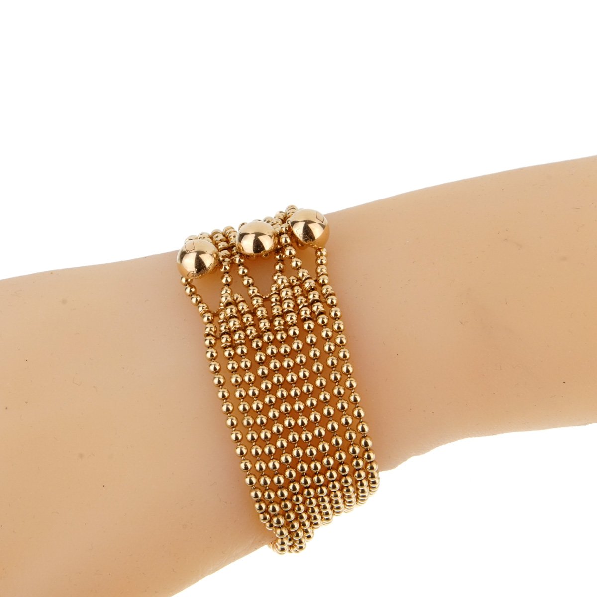 Carthttier Yellow Gold Draperie Womens Bracelet