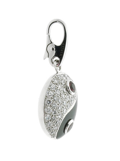 Carthttier Yin Yang Diamond Charm Pendant