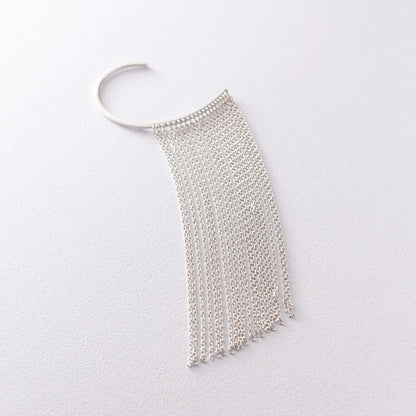 Multi Chain Non-Pierced Ear Cuff Tassel Earring Stylish Party Jewelry