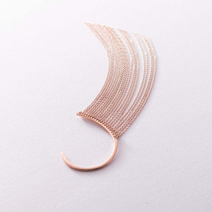 Multi Chain Non-Pierced Ear Cuff Tassel Earring Stylish Party Jewelry