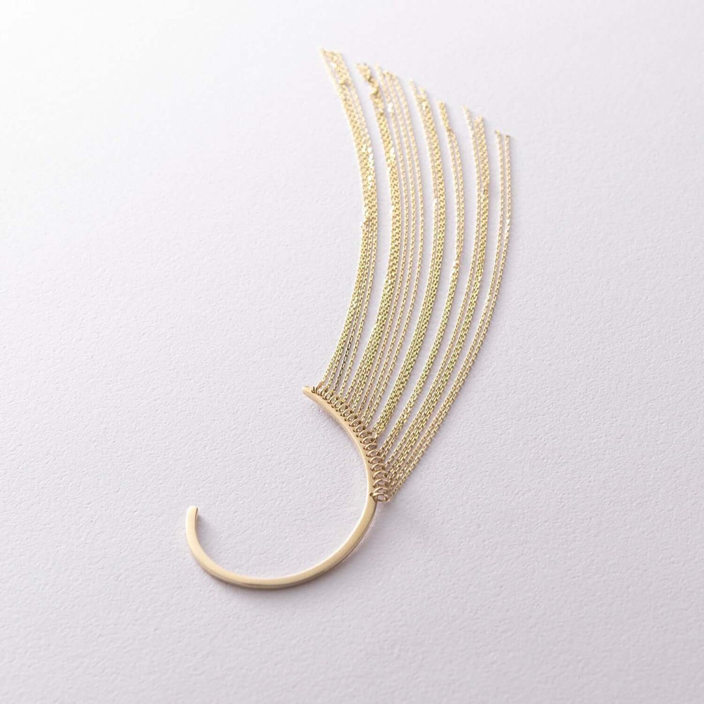 Multi Chain Non-Pierced Ear Cuff Tassel Earring Stylish Party Jewelry