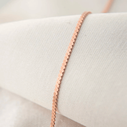 Twisted Flat Chain Bracelet 925 Silver Wrist Jewelry