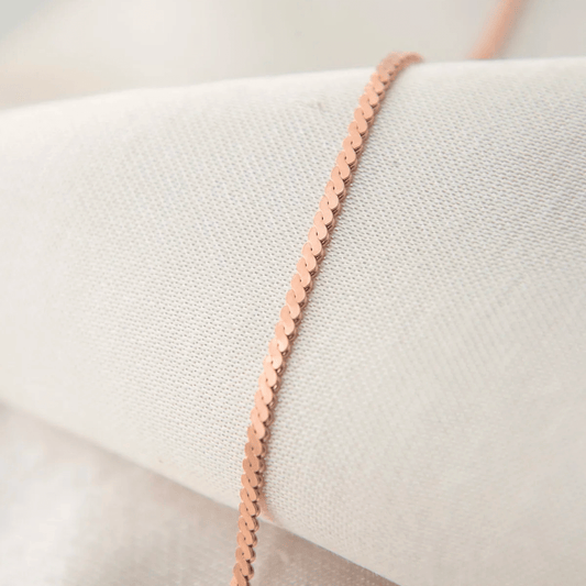 Twisted Flat Chain Bracelet 925 Silver Wrist Jewelry