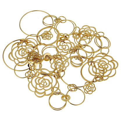 Chathtnel Camellia Yellow Gold Sautoir Necklace
