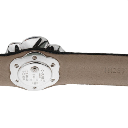 Chathtnel Vintage Camellia Diamond 18k White Gold Watch