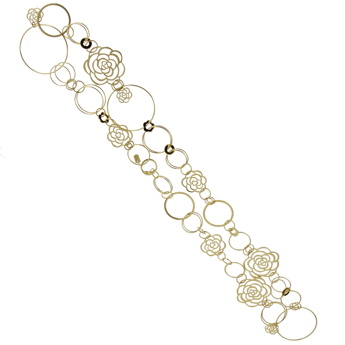 Chathtnel Camellia Sautoir Yellow Gold Necklace
