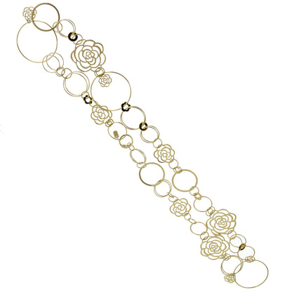 Chathtnel Camellia Sautoir Yellow Gold Necklace