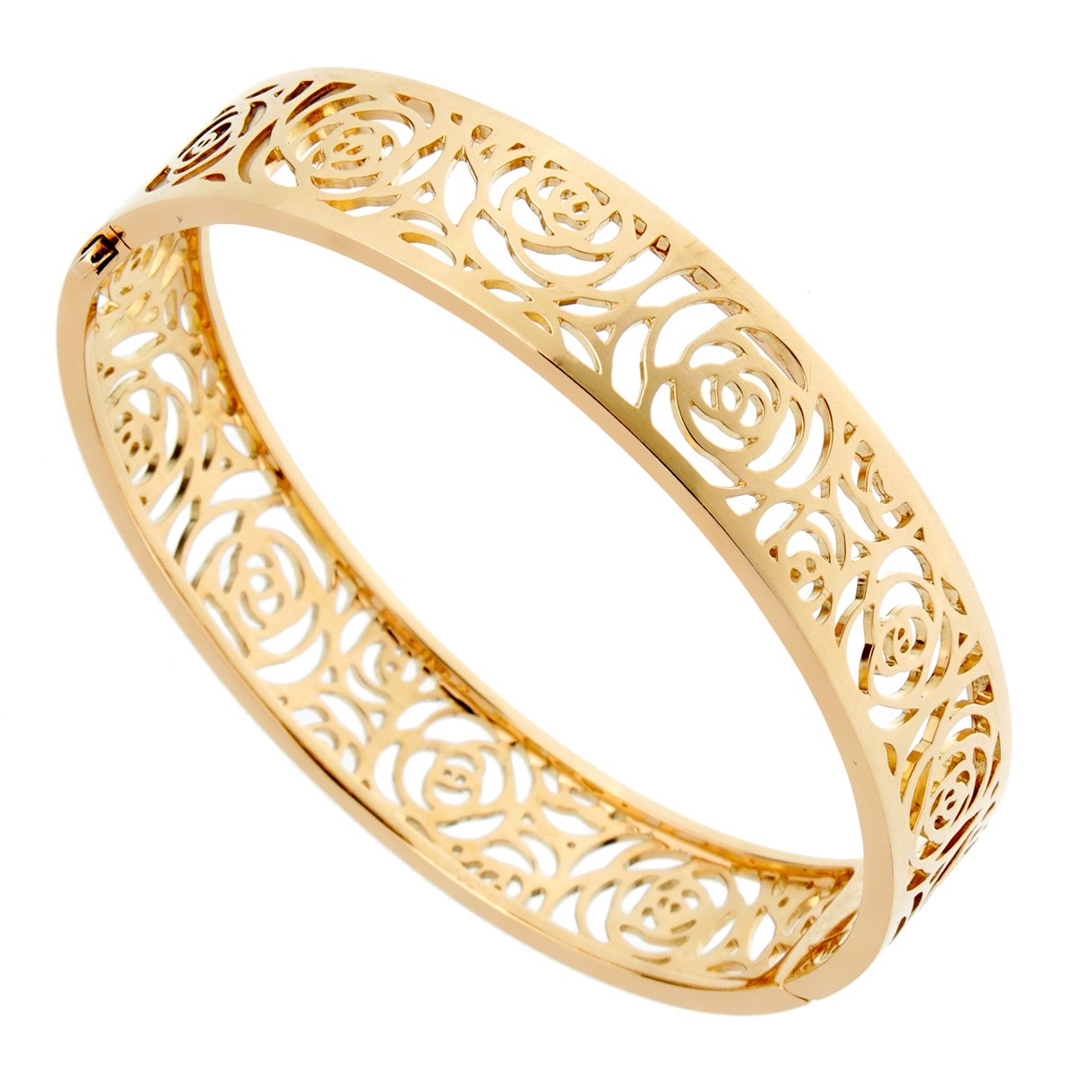 Chathtnel Camellia Yellow Gold Ajoure Bracelet