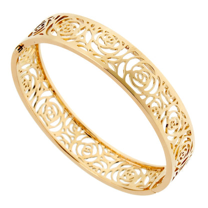 Chathtnel Camellia Yellow Gold Ajoure Bracelet