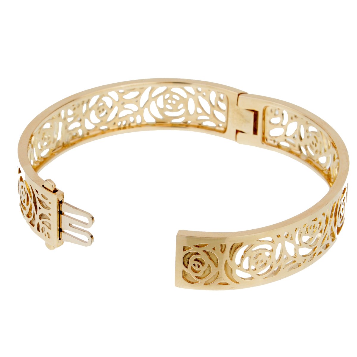 Chathtnel Camellia Yellow Gold Ajoure Bracelet