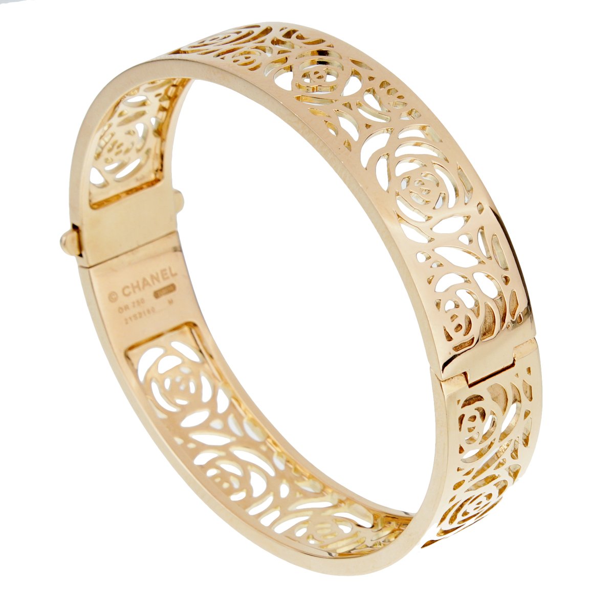 Chathtnel Camellia Yellow Gold Ajoure Bracelet