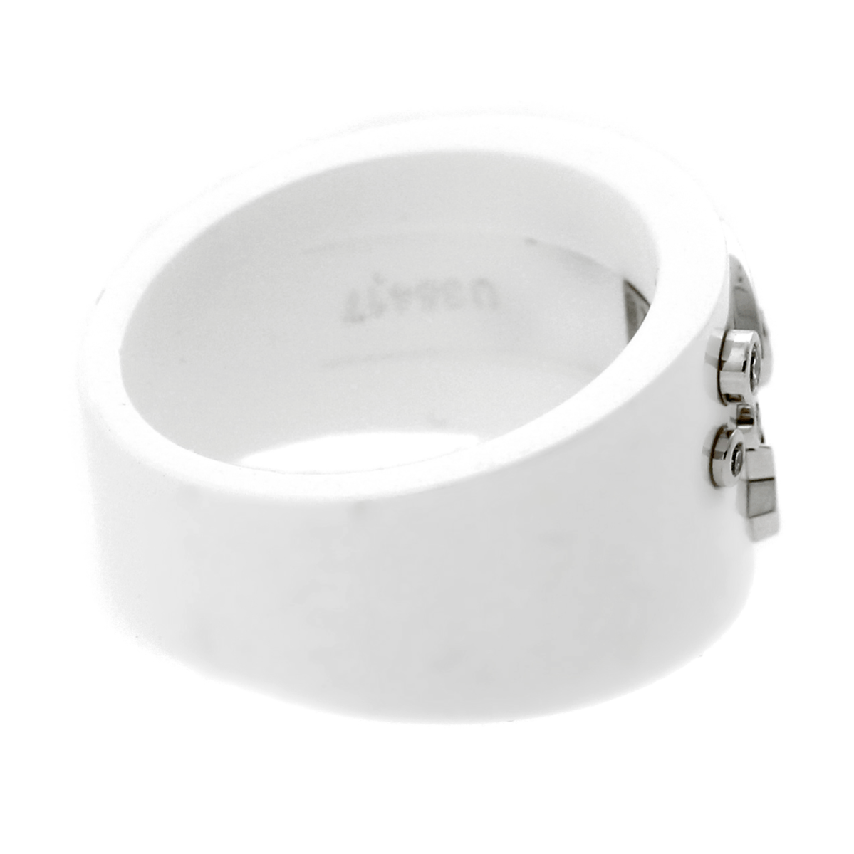 Chathtnel Comete Ceramic Large Diamond Ring