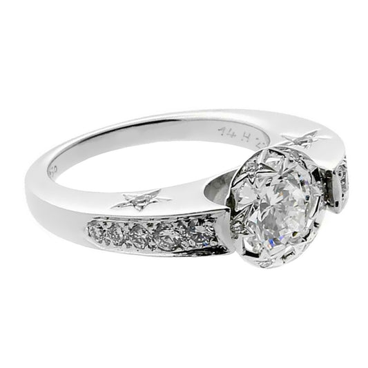 Chathtnel Comete Diamond Engagement Ring