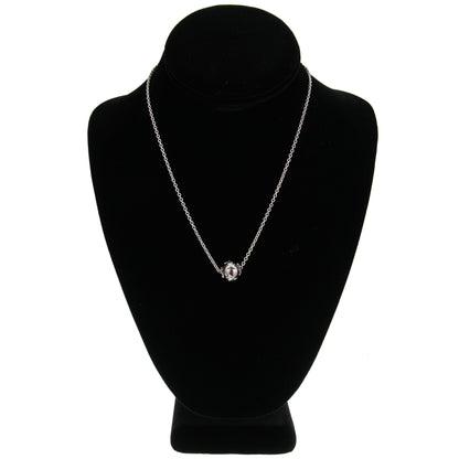 Chathtnel Comete Pearl Diamond 18k White Gold Vintage Necklace