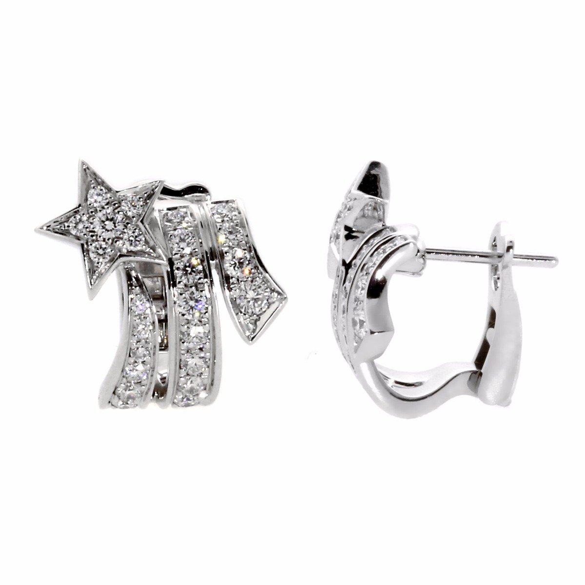 Chathtnel Comete Shooting Star Diamond Earrings