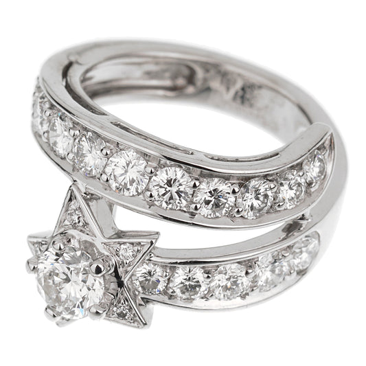 Chathtnel Comete Vintage White Gold Diamond Cocktail Ring