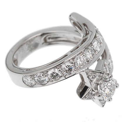 Chathtnel Comete Vintage White Gold Diamond Cocktail Ring