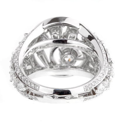 Chathtnel Cosmos Multi Shaped Diamond Cocktail Gold Ring