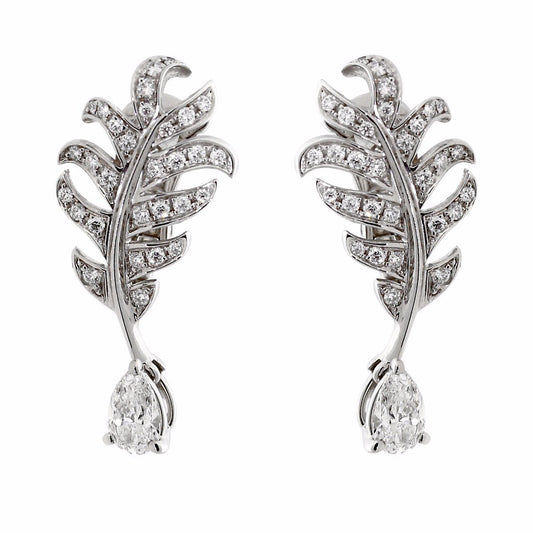 Chathtnel Plume De Chathtnel Diamond Earrings