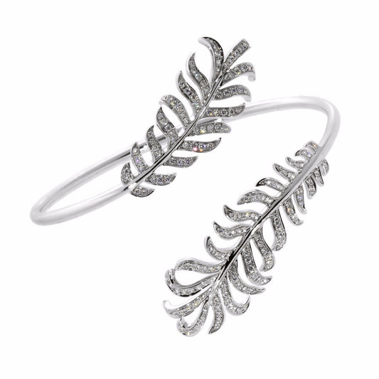 Chathtnel Plume De Chathtnel Double Diamond Bangle Bracelet