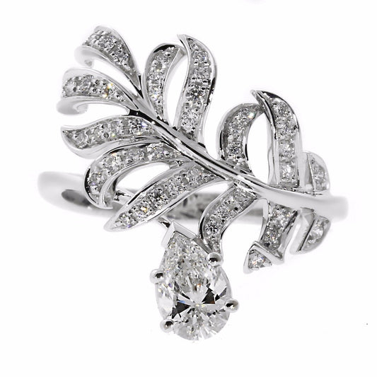 Chathtnel Plume Diamond Gold Cocktail Ring