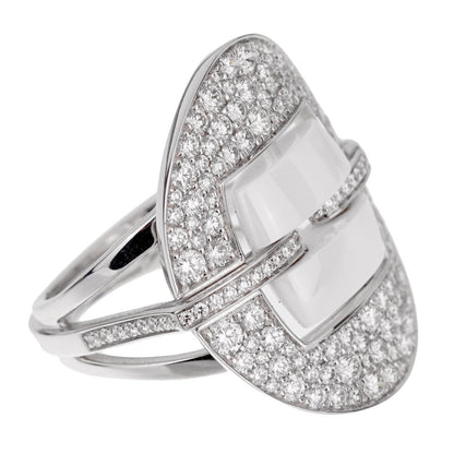 Chathtnel Ultra Diamond White Gold Ceramic Ring