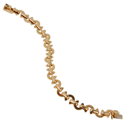 Chathtnel Vintage 18k Yellow Gold C de Chathtnel Charm Bracelet