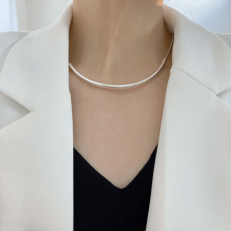 Snake Chain Choker Necklace Sterling Silver Party Jewelry